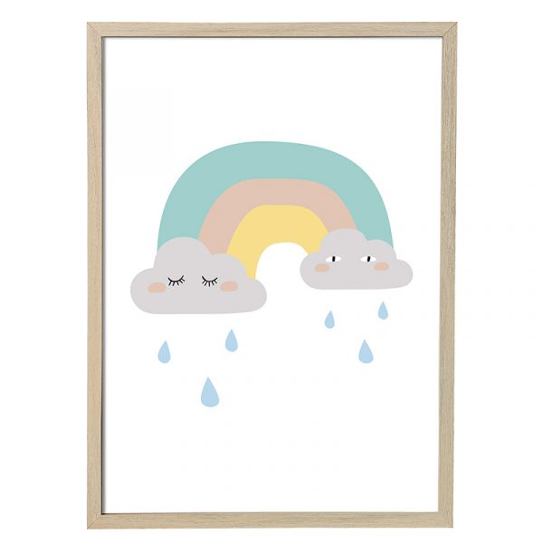 Bild mit weinendem Regenbogen fürs Kinderzimmer