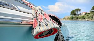 Kategoriebild Strandtaschen guanabana mit Bommeln wayuu Style mit aussergewöhnlichem Muster und tollen Farben boho Style