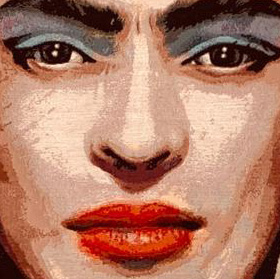 Wandteppich Frida Gesicht