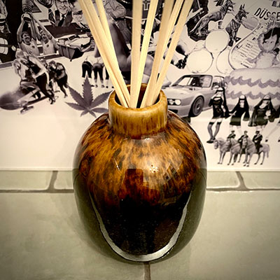 Kokosduft im Keramikdispenser Nahaufnahme